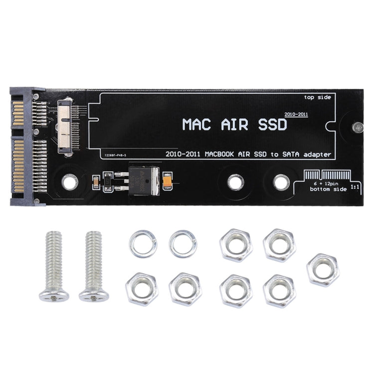 Adattatore SSD a SATA per MacBook Air 11,6 pollici A1370 (2010-2011) e 13,3 pollici A1369 (2010-2011), SSD to SATA A1370 A1369 Adattatore SSD a SATA per MacBook Air 11,6 pollici A1370 (2010-2011) e 13,3 pollici A1369 (2010-2011), SSD to SATA A1370 A1369